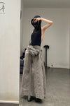 BORIS BIDJAN SABERI Apron WORKER1 F1603D Charcoal Grey